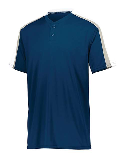 Custom EmbroideredAugusta Sportswear Men's Power Plus Jersey 2.0 7229 Navy/ White/ Silver Grey