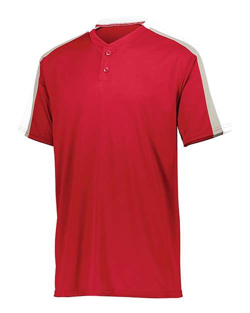Custom EmbroideredAugusta Sportswear Men's Power Plus Jersey 2.0 7229 Red/ White/ Silver Grey