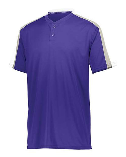 Custom EmbroideredAugusta Sportswear Men's Power Plus Jersey 2.0 7229 Purple/ White/ Silver Grey