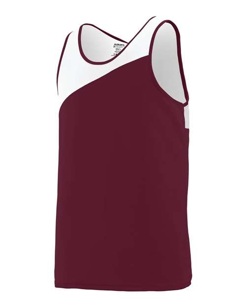 Custom EmbroideredAugusta Sportswear Men's Accelerate Jersey 5069 Maroon/ White