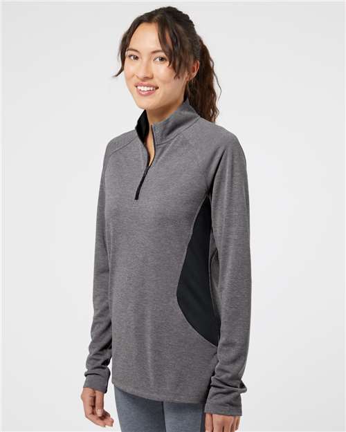 Adidas Women's Lightweight Quarter-Zip Pullover A281 Custom Embroidered Business Logo