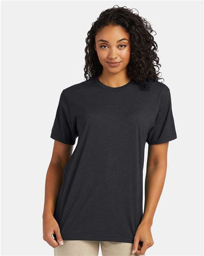 Custom Embroidered  Hanes Perfect-T T-Shirt 4980 Charcoal Heather