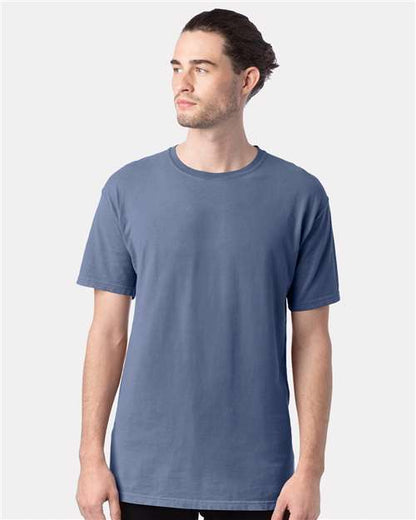 Custom Embroidered  ComfortWash by Hanes Garment-Dyed T-Shirt GDH100 Saltwater