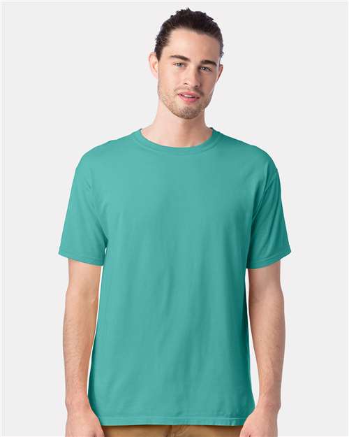Custom Embroidered  ComfortWash by Hanes Garment-Dyed T-Shirt GDH100 Spanish Moss