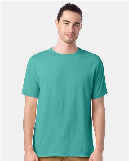 Custom Embroidered  ComfortWash by Hanes Garment-Dyed T-Shirt GDH100 Spanish Moss