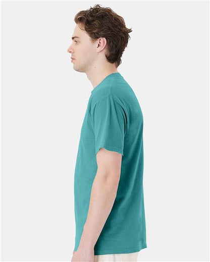 ComfortWash by Hanes Garment-Dyed Pocket T-Shirt GDH150 Spanish Moss
