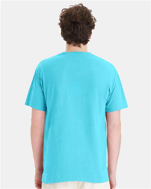 ComfortWash by Hanes Garment-Dyed Pocket T-Shirt GDH150 Freshwater
