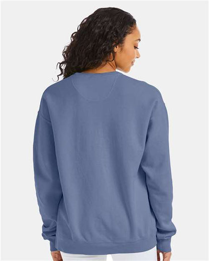 ComfortWash by Hanes Garment-Dyed Crewneck Sweatshirt GDH400 Saltwater