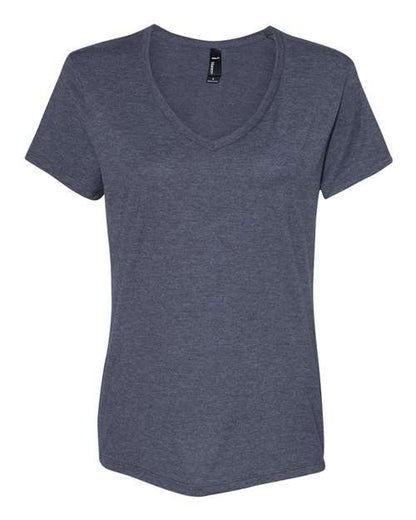 Hanes Perfect-T Women’s V-Neck T-Shirt S04V Charcoal Heather