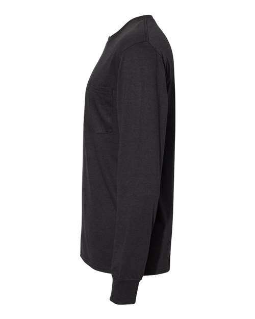 Hanes Workwear Long Sleeve Pocket T-Shirt W120