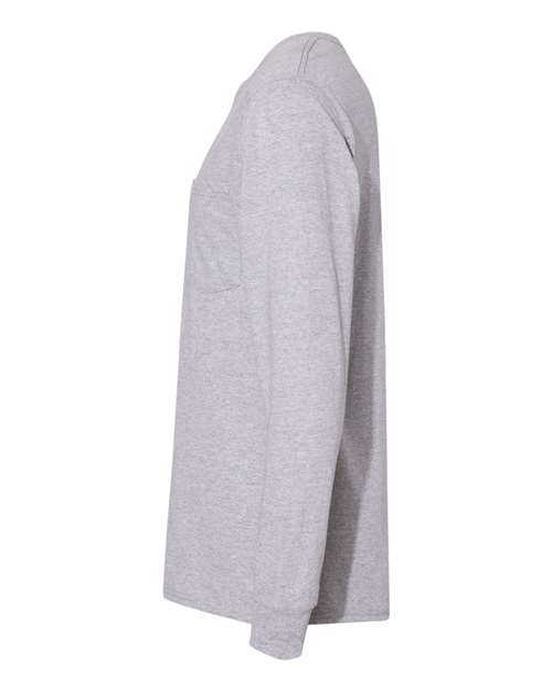 Hanes Workwear Long Sleeve Pocket T-Shirt W120