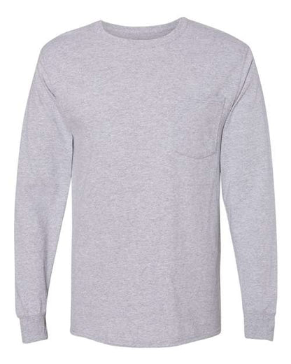 Hanes Workwear Long Sleeve Pocket T-Shirt W120