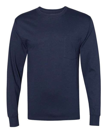 Hanes Workwear Long Sleeve Pocket T-Shirt W120