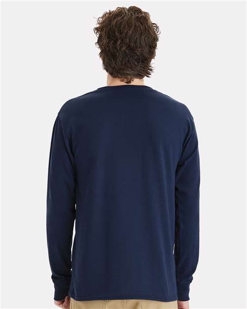 Hanes Workwear Long Sleeve Pocket T-Shirt W120