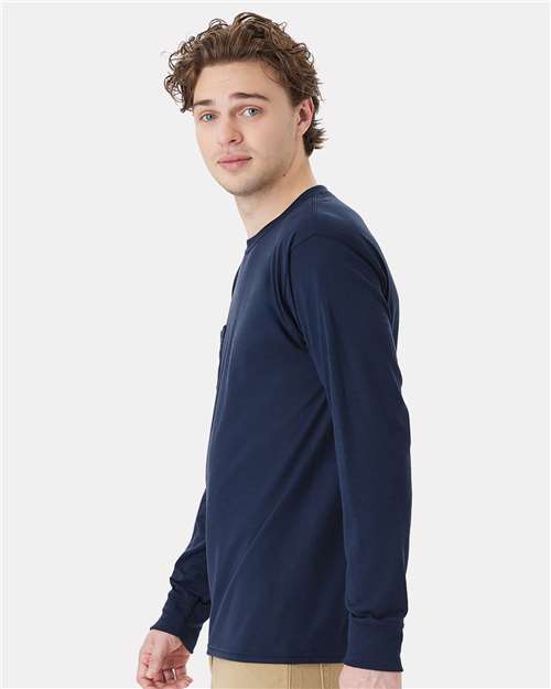 Hanes Workwear Long Sleeve Pocket T-Shirt W120