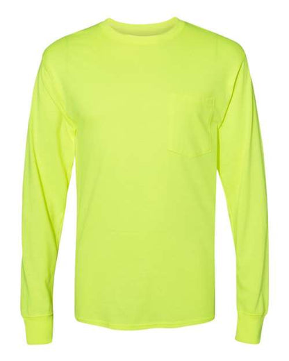 Hanes Workwear Long Sleeve Pocket T-Shirt W120