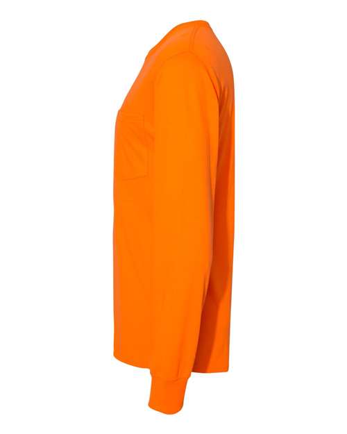 Hanes Workwear Long Sleeve Pocket T-Shirt W120