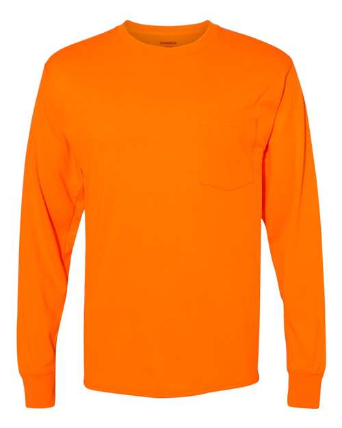 Hanes Workwear Long Sleeve Pocket T-Shirt W120