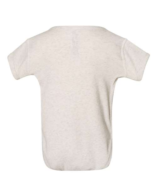 Rabbit Skins Infant Baby Rib Bodysuit 4400 Natural Heather