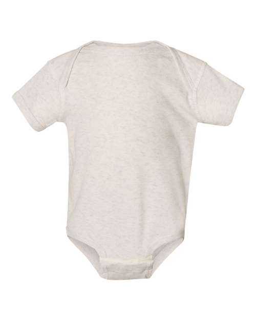 Rabbit Skins Infant Baby Rib Bodysuit 4400 Natural Heather