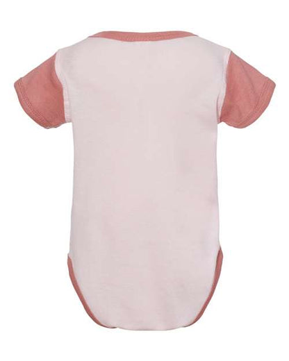 Rabbit Skins Infant Baby Rib Bodysuit 4400 Ballerina/ Mauvelous
