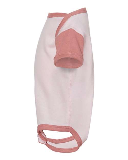 Rabbit Skins Infant Baby Rib Bodysuit 4400 Ballerina/ Mauvelous
