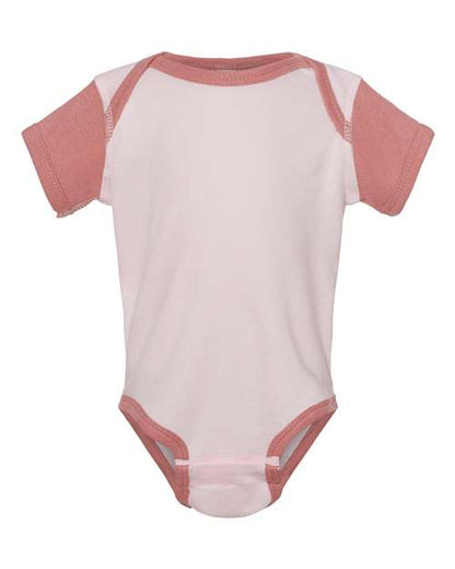 Rabbit Skins Infant Baby Rib Bodysuit 4400 Ballerina/ Mauvelous