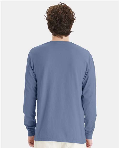 ComfortWash by Hanes Garment-Dyed Long Sleeve T-Shirt GDH200 Saltwater