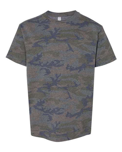 LAT Youth Fine Jersey Tee 6101 Vintage Camo