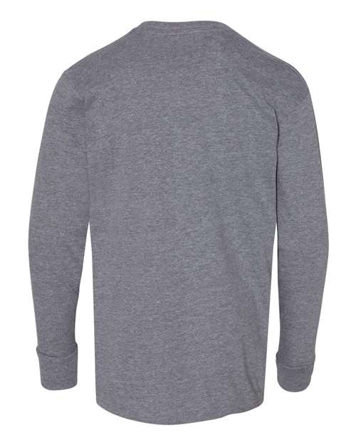 LAT Youth Fine Jersey Long Sleeve Tee 6201 Granite Heather