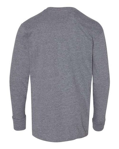LAT Youth Fine Jersey Long Sleeve Tee 6201 Granite Heather