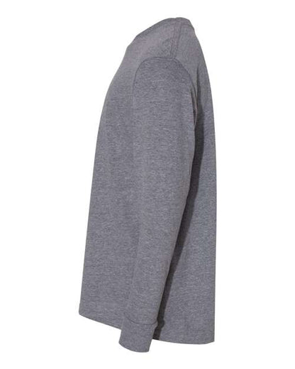LAT Youth Fine Jersey Long Sleeve Tee 6201 Granite Heather