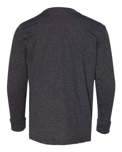 LAT Youth Fine Jersey Long Sleeve Tee 6201 Vintage Smoke