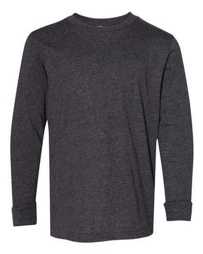LAT Youth Fine Jersey Long Sleeve Tee 6201 Vintage Smoke