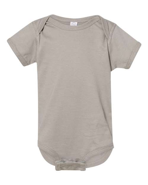 Rabbit Skins Infant Fine Jersey Bodysuit 4424 Titanium