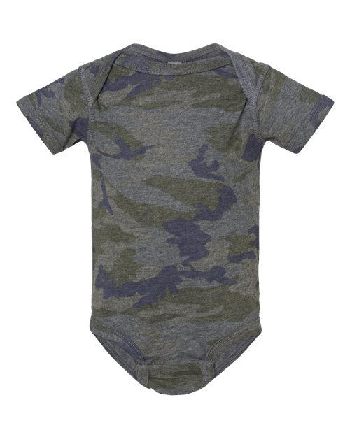 Rabbit Skins Infant Fine Jersey Bodysuit 4424 Vintage Camo