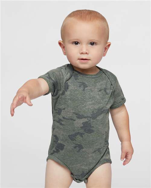 Rabbit Skins Infant Fine Jersey Bodysuit 4424 Vintage Camo
