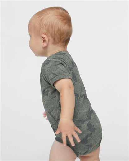 Rabbit Skins Infant Fine Jersey Bodysuit 4424 Vintage Camo