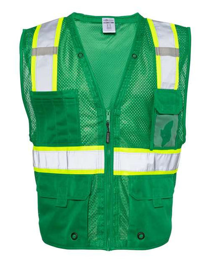 Kishigo EV Series® Enhanced Visibility Multi-Pocket Mesh Vest B100-111