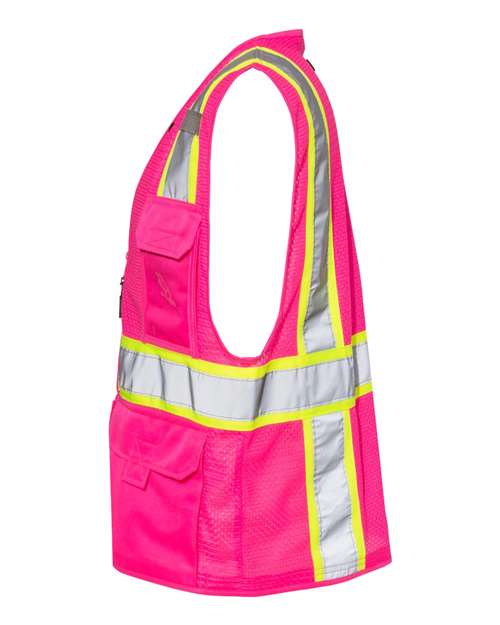 Kishigo EV Series® Enhanced Visibility Multi-Pocket Mesh Vest B100-111