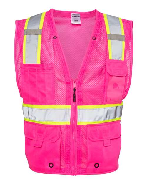 Kishigo EV Series® Enhanced Visibility Multi-Pocket Mesh Vest B100-111