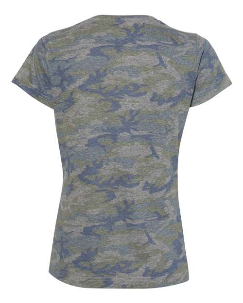 LAT Women's Fine Jersey Tee 3516 Vintage Camo