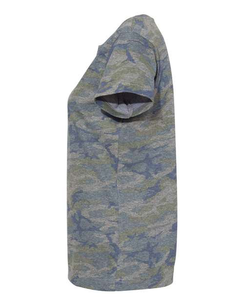 LAT Women's Fine Jersey Tee 3516 Vintage Camo