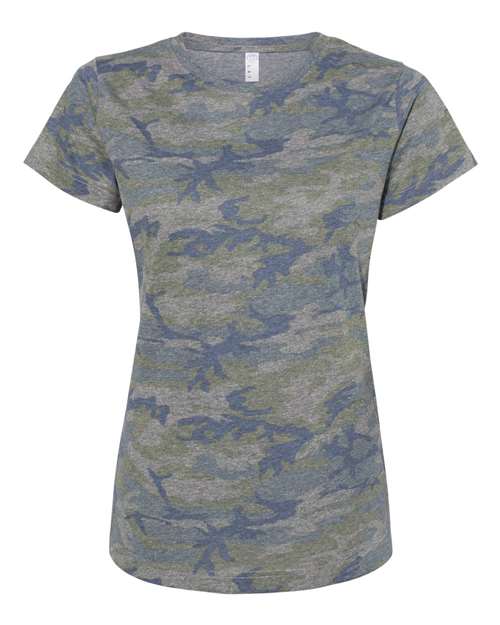 LAT Women's Fine Jersey Tee 3516 Vintage Camo