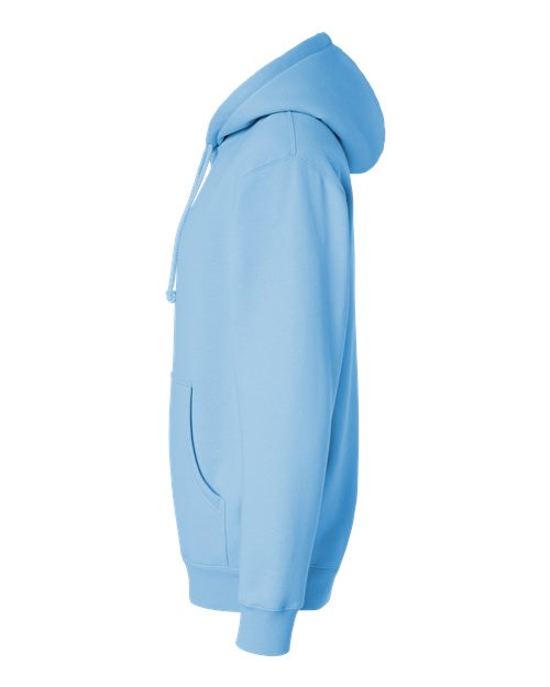 Independent Trading Co. Heavyweight Hooded Sweatshirt IND4000 Blue Aqua Custom Embroidered Business Logo