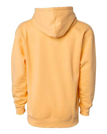 Independent Trading Co. Heavyweight Hooded Sweatshirt IND4000 Peach Custom Embroidered Business Logo