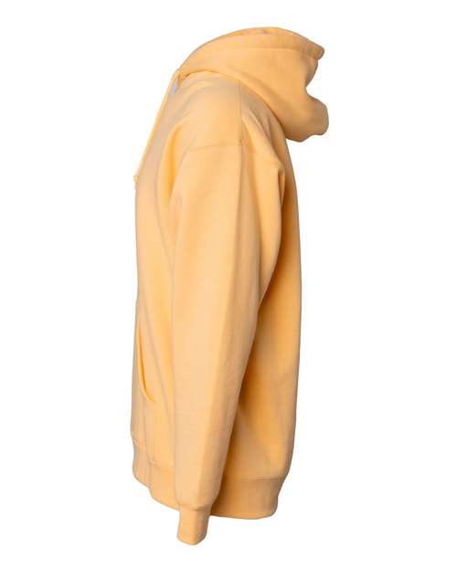 Independent Trading Co. Heavyweight Hooded Sweatshirt IND4000 Peach Custom Embroidered Business Logo