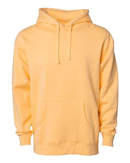 Independent Trading Co. Heavyweight Hooded Sweatshirt IND4000 Peach Custom Embroidered Business Logo