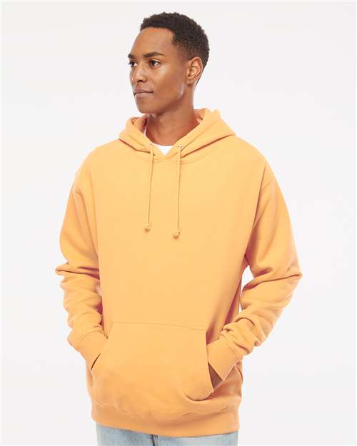 Custom Embroidered  Independent Trading Co. Heavyweight Hooded Sweatshirt IND4000 Peach