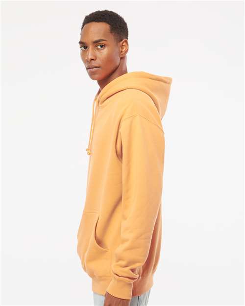 Independent Trading Co. Heavyweight Hooded Sweatshirt IND4000 Peach Custom Embroidered Business Logo
